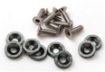 Picture of 8 x M6x20 Steel bolts + Washers  - Grey