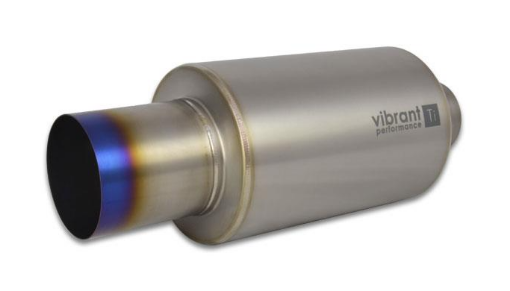 Picture of Titanium Muffler 3.00 ”(76.2mm) - Blue Tip Finish